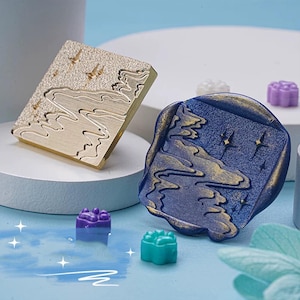 Wachs Siegel Stempel, Star Coast Stempel Wachs Siegel für Einladung Hochzeit Umschlag Geschenkverpackung, Meereswelle Wachssiegel Stempel