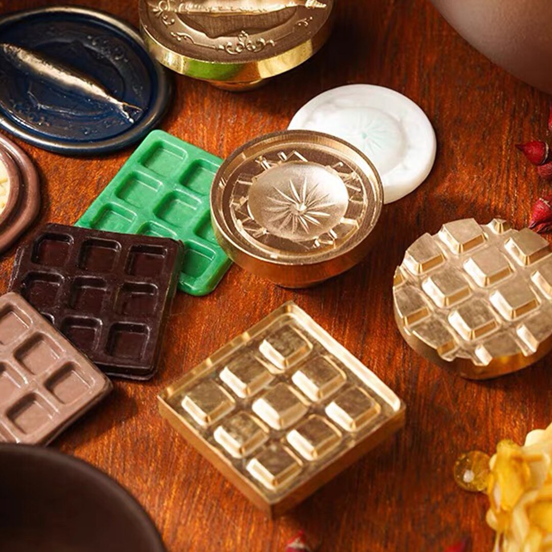 3D Waffles Wax Seal Stamps Waffles Stamp Fish Wax Seals for Etsy