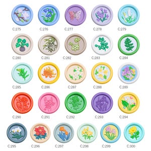 Tampons de cire, tampons botaniques, sceaux de cire muguet pour faire-part de mariage, tampon de cire femme dansante orchidée, kit de sceaux de cire