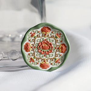Lotus Blumenmuster Stempel, Wachssiegel für Einladung Hochzeit, Lotus Blumenmuster Wachsstempel, Wachssiegel Kit, Pfingstrose Siegelstempel