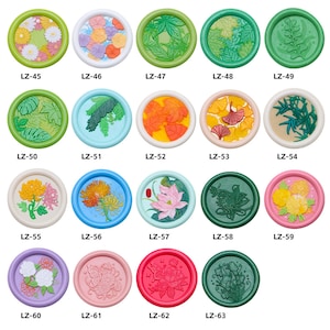Wachssiegel Stempel, Ginkgo Blatt Wachssiegel für Einladung Hochzeitsgeschenk, Gänseblümchen Wachsstempel, Ahornblatt Wachssiegel Kit Lotus Versiegelung