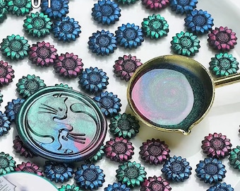 Mixed Aurora Sealing Wax Beads, Premium Wax Seal Beads for Wax Seal Stamp, Gift Wrapping, Wedding Invitation Stamp, Glitter sealing wax bead