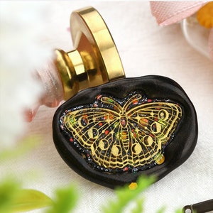 Wachs Siegel Stempel, Schmetterling Stempel Wachs Siegel für Einladung Hochzeit Umschlag Geschenkverpackung, Schmetterling Wax Stamp Kit Siegelwachs ofen