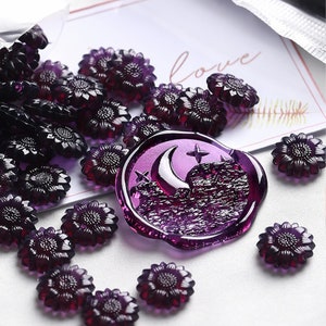 Perles de cire à cacheter haute transparence, Perles à cacheter en résine de qualité supérieure pour tampon à cacheter, Emballage cadeau, Tampon pour faire-part de mariage, Perles en résine