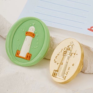 Wachs Siegel Stempel, Leuchtturm Stempel Wachs Siegel für Einladung Hochzeit Umschlag Geschenk Verpackung, Leuchtturm Wax Stamp Kit, Reise in die Zukunft Versiegelung Stempel