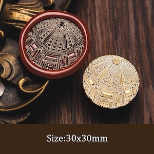 Wachs Siegel Stempel, Himmelslicht Stempel Wachs Siegel für Einladung Hochzeit Umschlag Geschenkverpackung, Kirche Fenster Wax Stamp Kit Siegellack Ofen