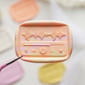 Sello de cera, sello de reproductor de música, sellos de cera para invitación, sobre de boda, envoltura de regalo, kit de sello de cera de reproductor de música, lindo sello de sellado