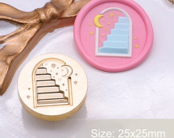 Sello de lacre Moon Gate, sobre de invitación, envoltura de regalos, kit de sellos de lacre