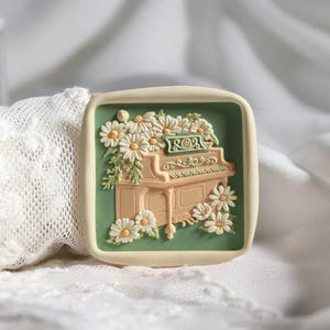 Timbro sigillo di ceralacca, Bellissimo timbro pianoforte, Sigilli di ceralacca pianoforte margherita per inviti, buste da matrimonio, confezioni regalo, Kit timbro di cera musicale Bellissimo timbro