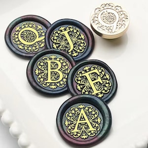 Sellos de lacre, sellos de letras vintage, sellos de lacre con letras de cumpleaños para invitaciones, envolturas de regalos de boda, kit de sellos de lacre con letras mayúsculas europeas