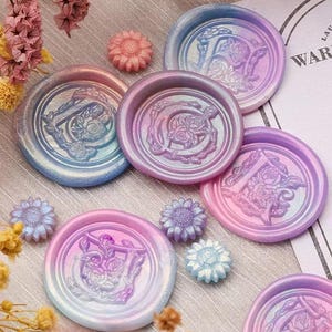 Wachs Siegel Stempel, Rose Brief Stempel, Wachs Siegel für Einladung, Hochzeit, Geschenkverpackung, Wachs Siegel Stempel Kit