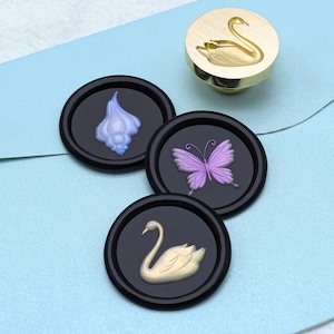 Sellos de cera, sellos encantadores, sellos de cera de caracol para envolver regalos de boda o invitaciones, kit de sellos de cera de frutas, lindo sello de mariposa para sellar