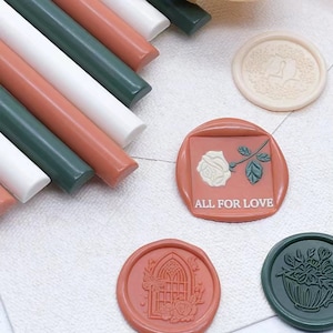 Varas de cera de vedação 1/2, varas de vedação de cera de mistura de cores premium para carimbo de cera, pintura de cera, embrulho de presente, carimbo de convite de casamento