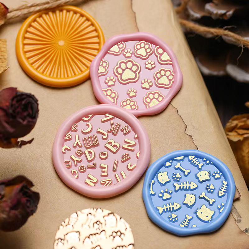 Wax Seal Stamps, Cat paw Stamp, Lips Wax Seals for Invitation Wedding Gift Wrapping, Kitty Fish bone Wax Stamp Kit, Heart Sealing Wax Stamp