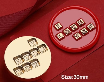 Sello de cera de amor, sello de carta de amor, sellos de cera para invitaciones, sobres de boda, envoltura de regalos, kit de sellos de cera para el Día de San Valentín, estufa de cera