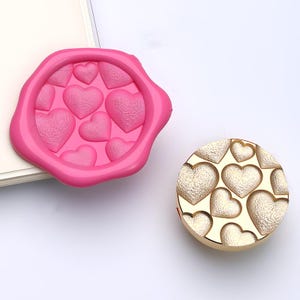 Wax Seal Stamp, Lovely Heart Stamp Wax Seals for Invitation Wedding envelope Gift Wrapping, Heart  Wax Stamp Kit, Heart Coast Sealing stamp