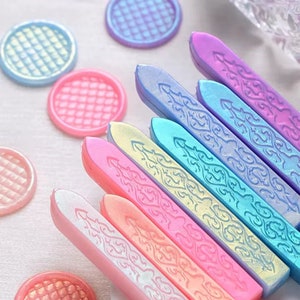 Varas de cera de vedação sem pavio, varas de vedação Aurora, varas de vedação de cera Aurora para carimbo de cera, pintura de cera, cera de envio, carimbo de casamento