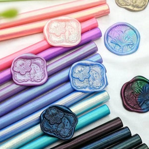 Bastoncini di ceralacca, bastoncini di sigillo di cera per torcia premium per timbri con sigillo di cera, pittura a cera, confezioni regalo, timbri per inviti di nozze