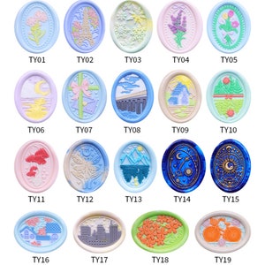 Timbro sigillo di cera lunare, timbro fiocchi di neve, sigilli di cera con foto per inviti, confezioni regalo per matrimoni, kit timbro di cera a forma di fiore, fornello a cucchiaio di cera