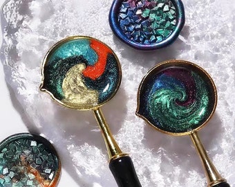 Aurora Shell Luster Sealing Wax Beads, Premium Fantasy Mixed Wax Seal Beads for Wax Seal Stamp, Gift Wrapping, Wedding Invitation Stamp