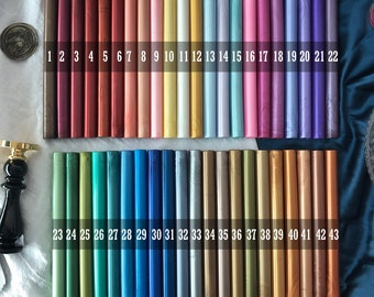 Sealing Wax Sticks with Pearly/Metallic, Premium Wax Seal Sticks for Wax Seal Stamp, Wax Painting, Gift Wrapping, Wedding Invitation Stamp