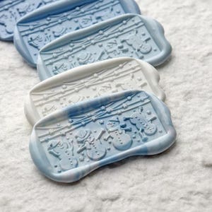 Wachs Siegel Stempel, Schneemann Party Stempel, Schneeflocke Wachs Siegel für Einladung Hochzeit Geschenkverpackung, Winter Wachsstempel Kit Weihnachtsbaum Stempel