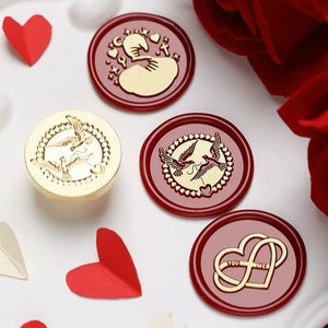 Wachs Siegel Stempel, Liebhaber Stempel, Cupid Wachs Siegel für Einladung Hochzeit Geschenkverpackung, Herz Wachssiegel Kit Wachsofen, Cupid Siegel Stempel
