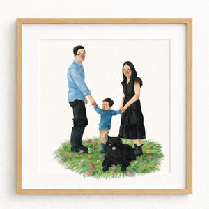 Ilustración de personaje personalizada / Retrato de pareja y familia estilo libro de cuentos / Arte digital personalizado / Ilustración de personaje de libro de cuentos personalizada imagen 11