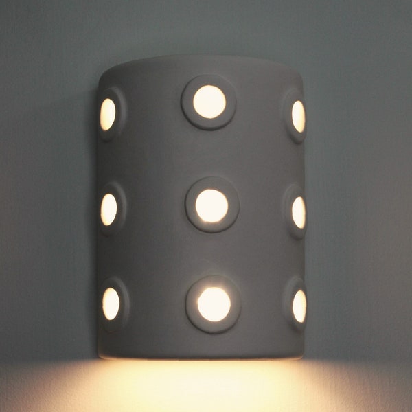 Kraken - Half Cylinder Ambient light - Ceramic Sconce