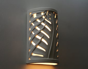 La Palma - Small Half Cylinder Wall Light - Ceramic Sconce