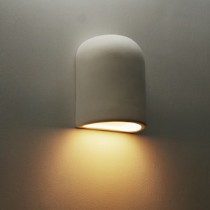 Half Dome Ceramic Wall Light