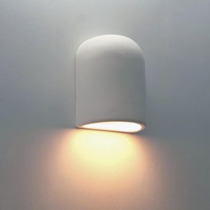 Half Dome Ceramic Sconce Indoor - Outdoor Wall Light