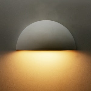 Quarter Sphere Ceramic Wall Light