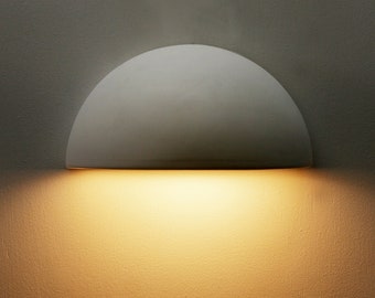 Quarter Sphere Ceramic Wall Light