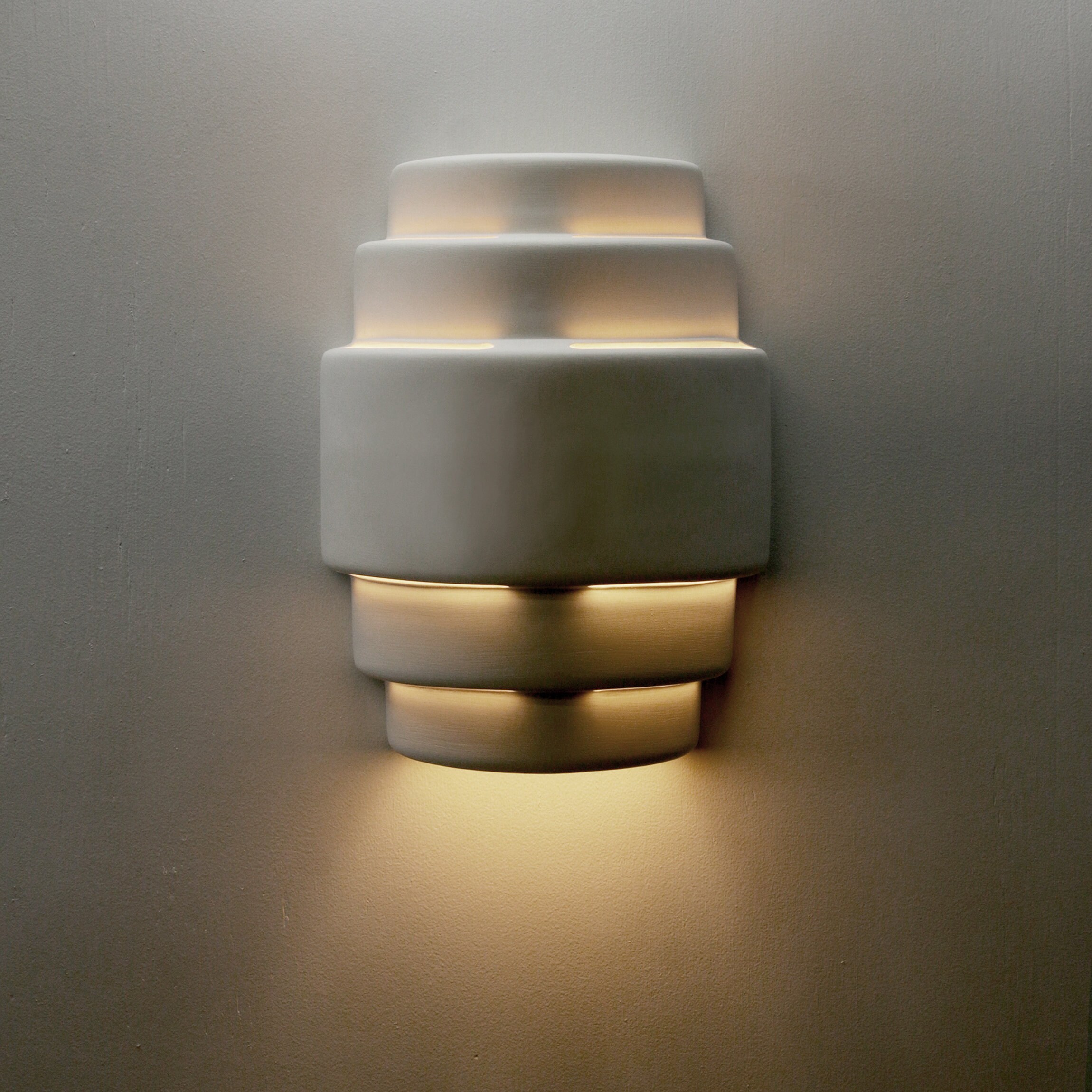 Ziggurat Large Wall Washer Ceramic Sconce - Etsy