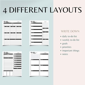 UNDATED Weekly Planner Printable | Happy Planner Inserts | Big ...