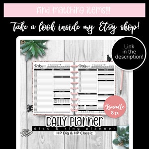 Undated MONTHLY Planner, Happy Planner BIG & Classic, Monthly Log, Monthly Overview, Month at a Glance, PDF Printable Insert 画像 5