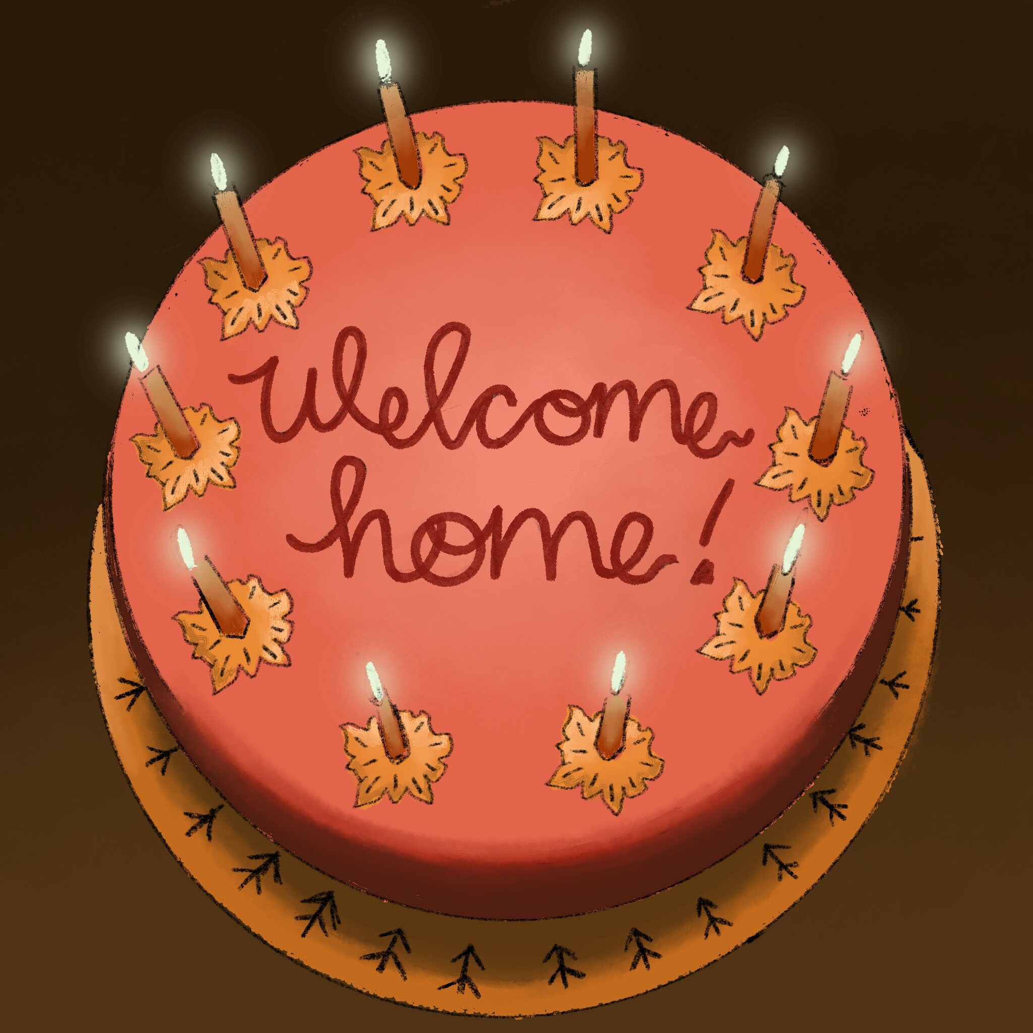 Coraline cake welcome home