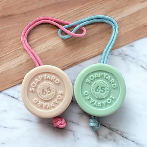 Soap on a Rope Two Pack – Two French Soap Bars, Two Ropes, Endless Combinations.