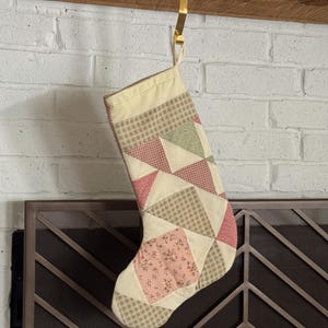 vintage quilted stocking