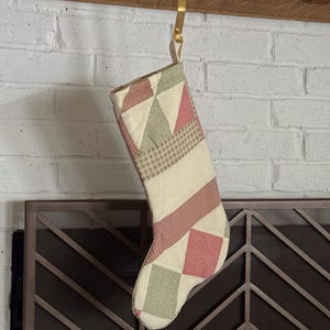 vintage quilted stocking