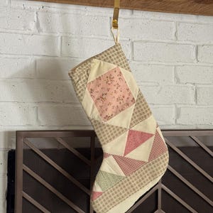 vintage quilted stocking