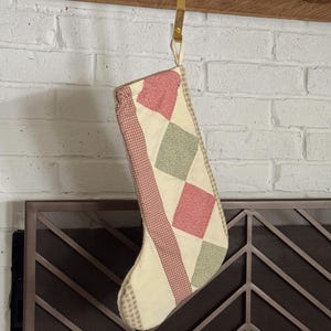 vintage quilted stocking