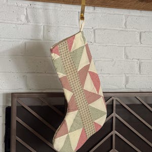 vintage quilted stocking