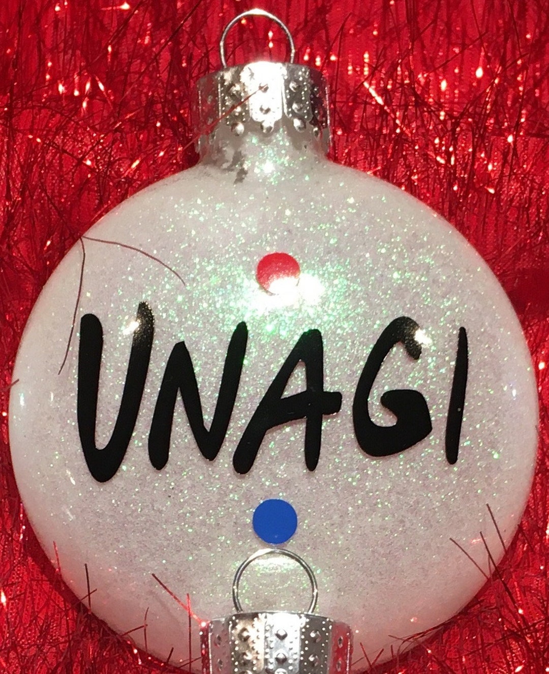 CUSTOM GLASS Ornamentsfriends unagi' Etsy