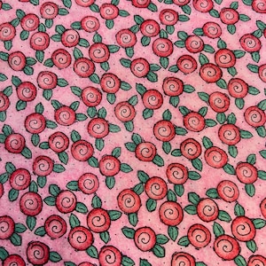 Robert Kaufman Rose Bud Print