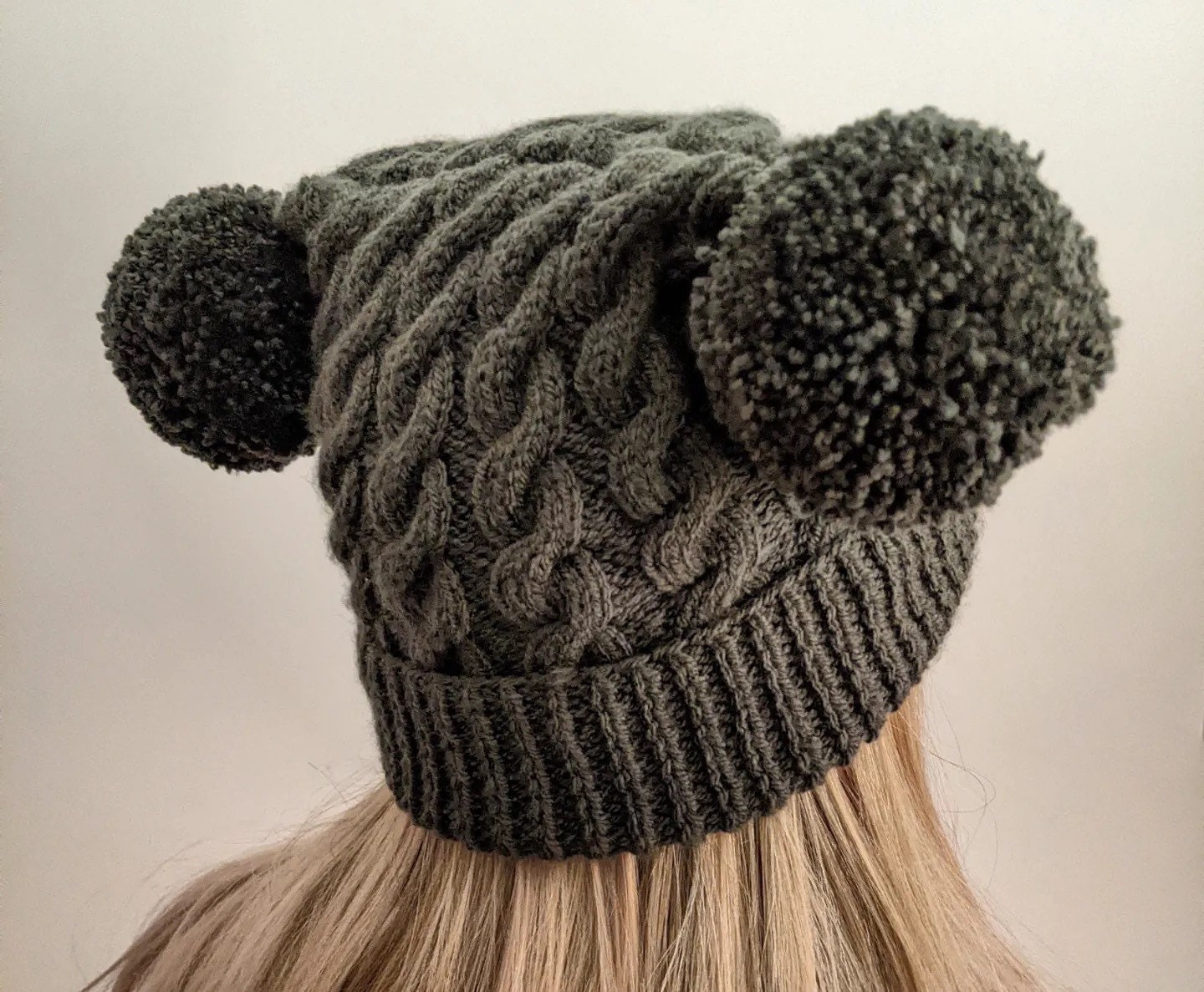 Double Pom Pom Hat UK