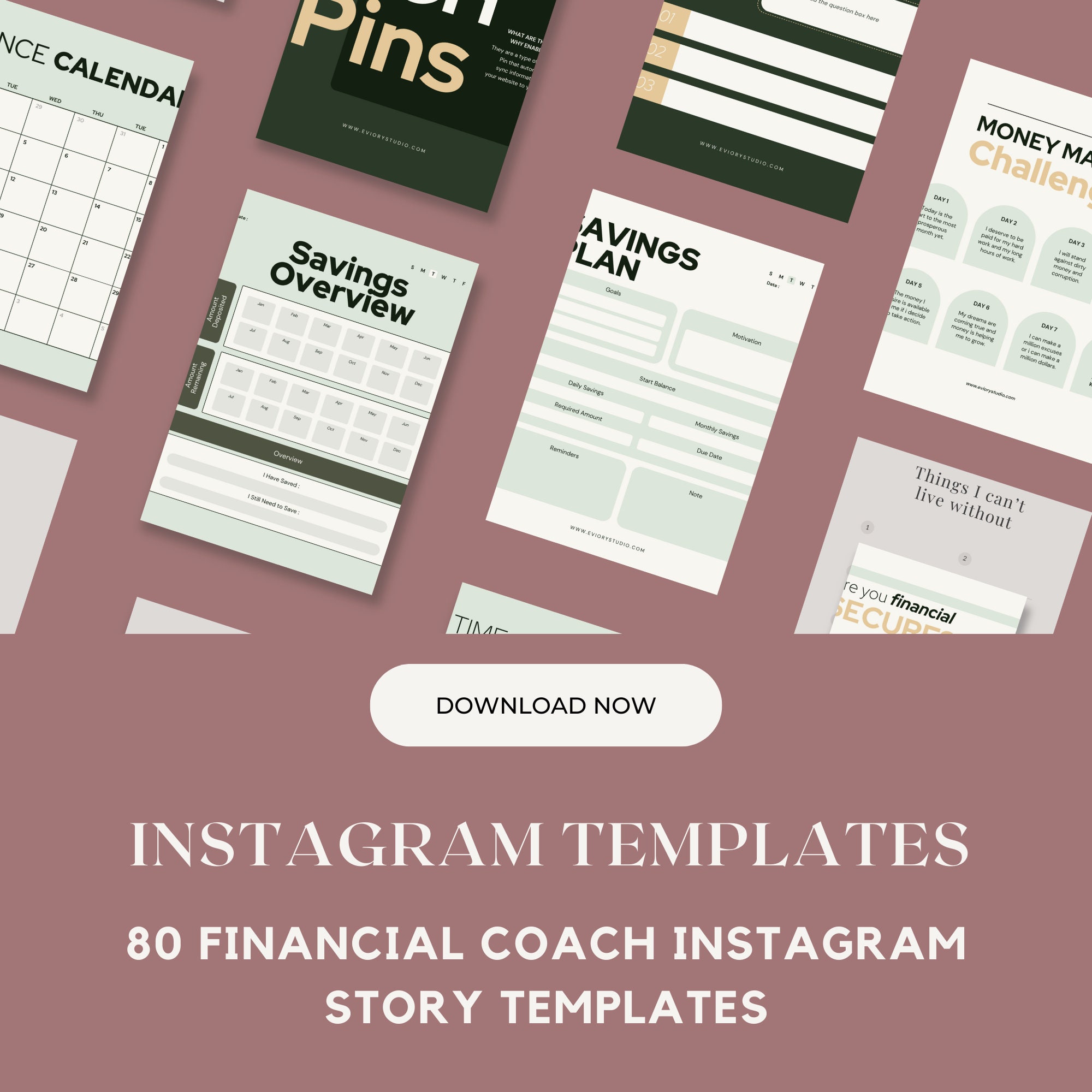 80 Financial Coach Canva Templates | Coaching Business Instagram Post ...