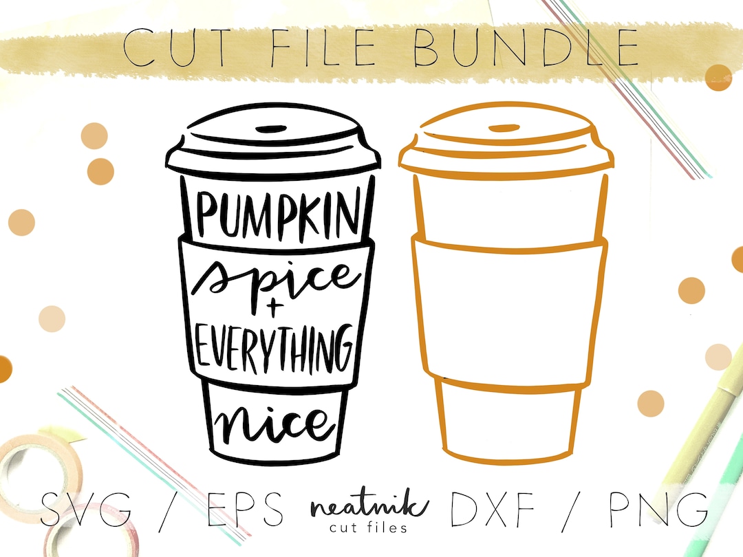 Coffee SVG Pumpkin Spice Latte Svg PSL Svg Coffee SVG Iced Coffee Svg ...