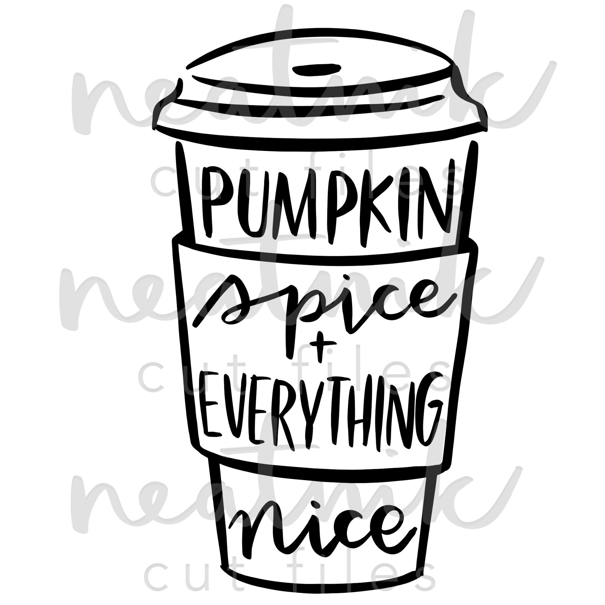 Coffee SVG Pumpkin Spice Latte Svg PSL Svg Coffee SVG Iced Coffee Svg ...